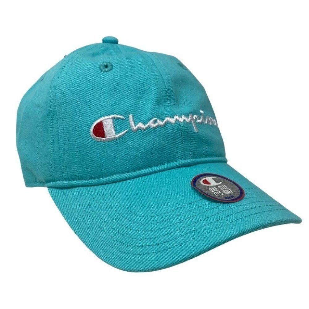 Champion Women’s‎ Teal Hat Cap Athletic Lounge OS Spring Summer Red White